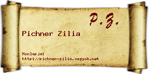 Pichner Zilia névjegykártya